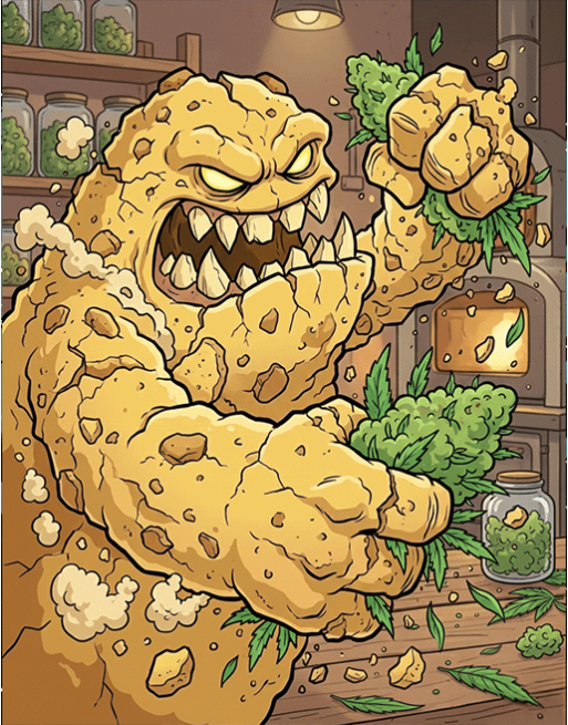 Illustration du crumble de chez Bueno CBD