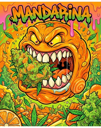 illustration de mandarine hydro