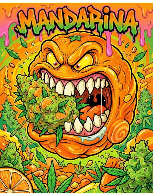 illustration de mandarine hydro